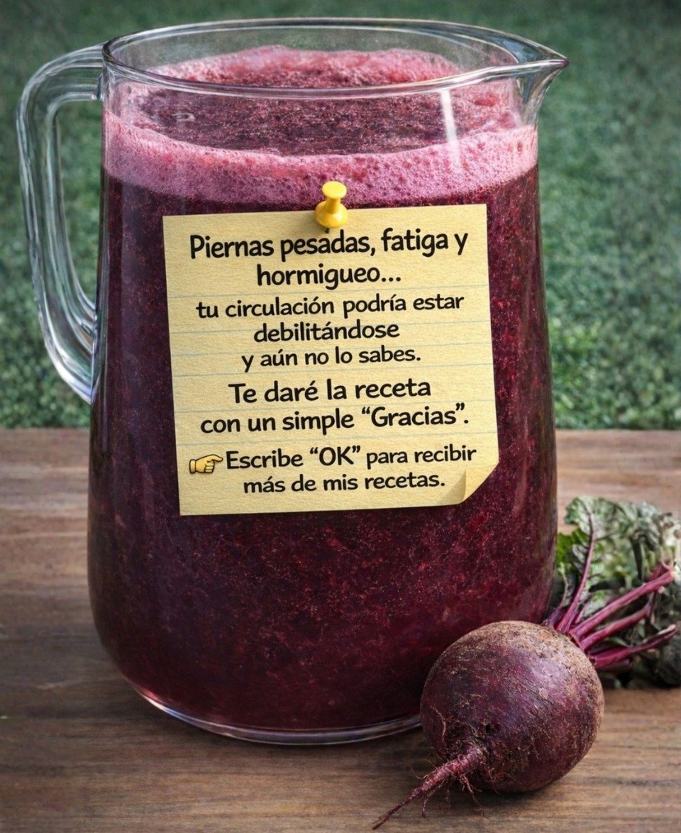 Remolacha: El Secreto Natural para Combatir Piernas Pesadas, Fatiga y Optimizar la Circulación