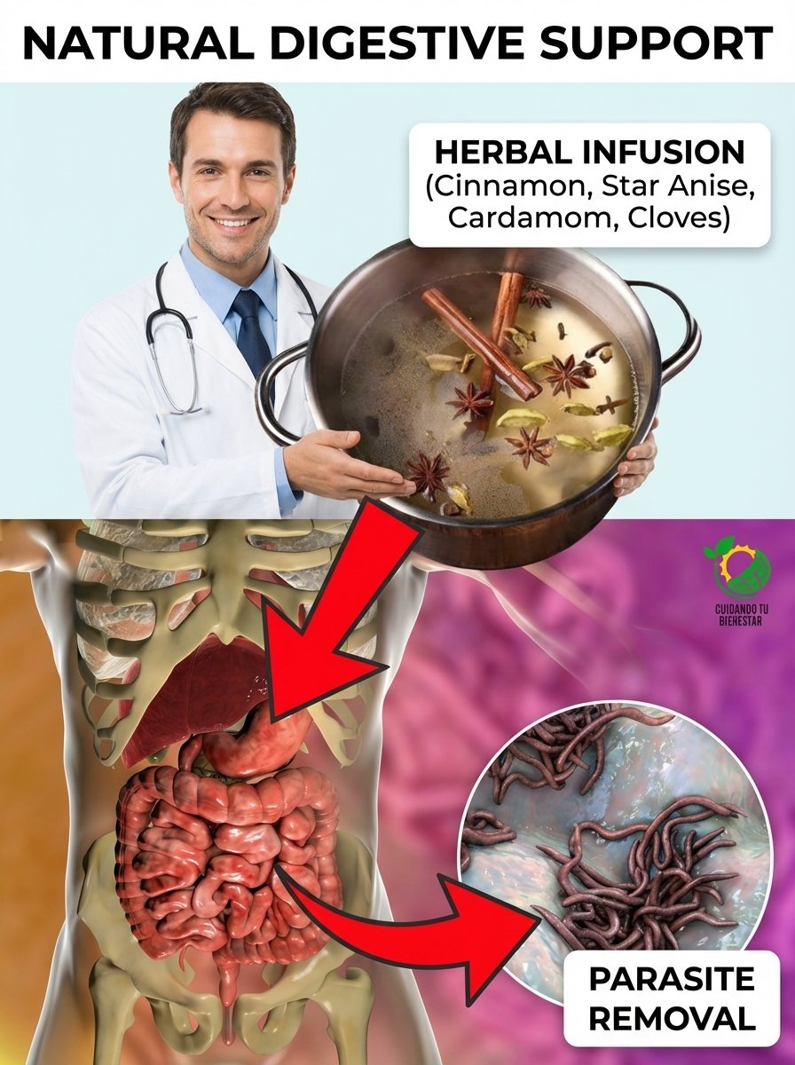 ¡Despídete de Parásitos y Hongos! La Infusión Ancestral que Limpia Tu Intestino y Desinflama Tu Vientre en Días