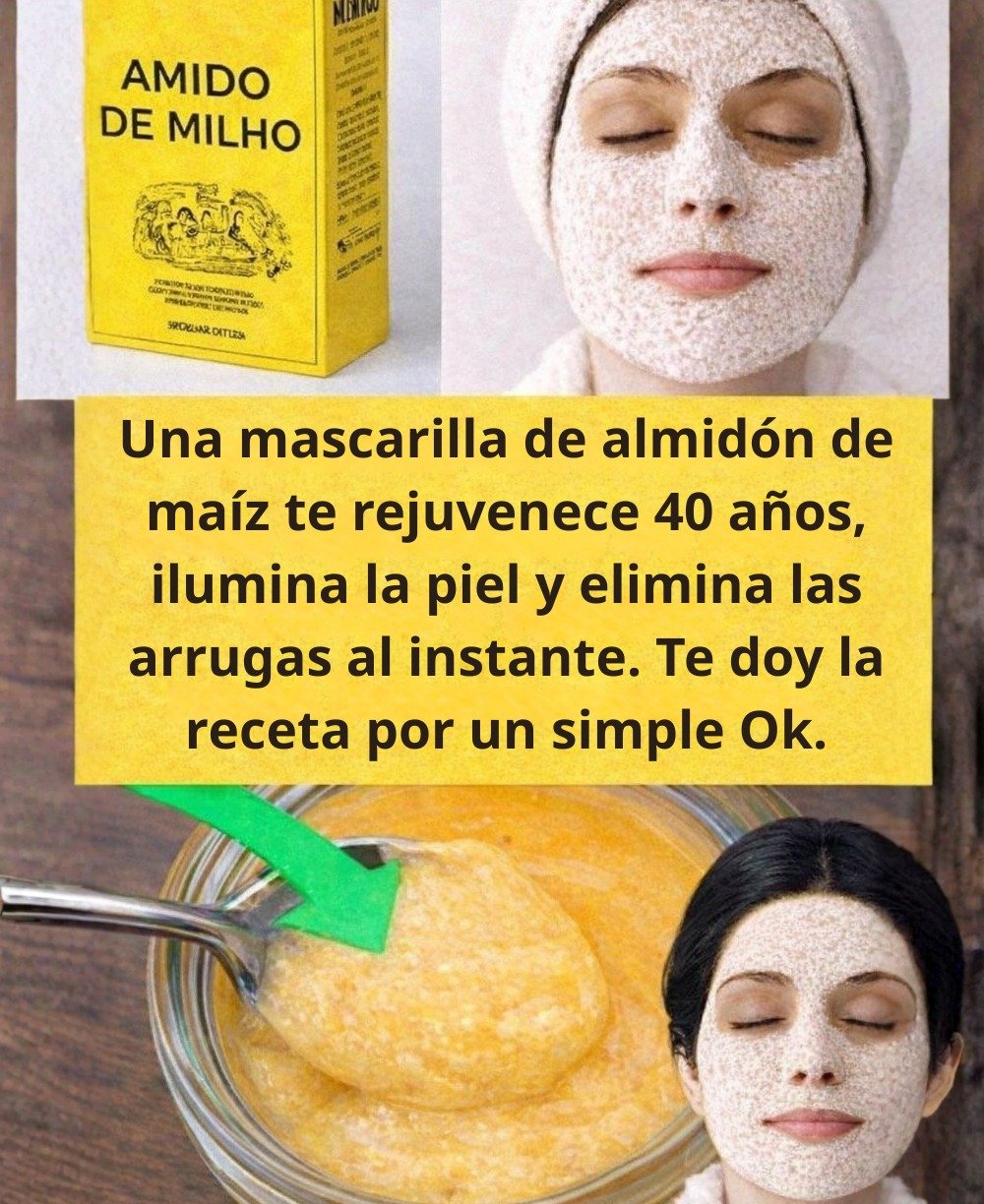 Mascarilla de Maicena Casera: Un Secreto Natural para una Piel Suave, Hidratada y Radiante