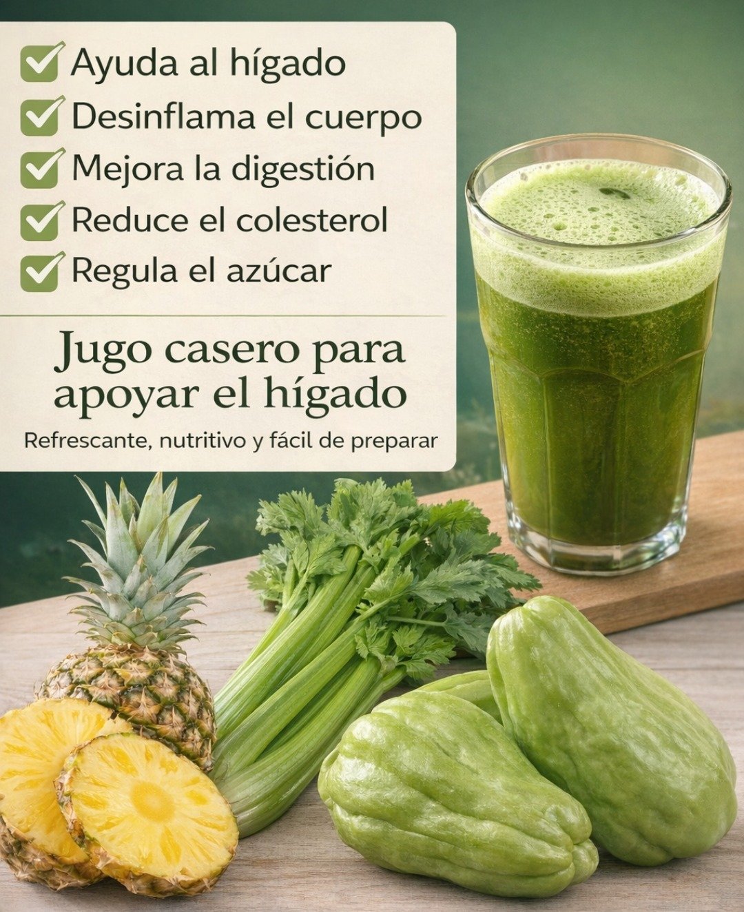 El Poderoso Jugo de Chayote y Piña para la Salud Hepática: Beneficios, Receta Detallada y Modo de Consumo