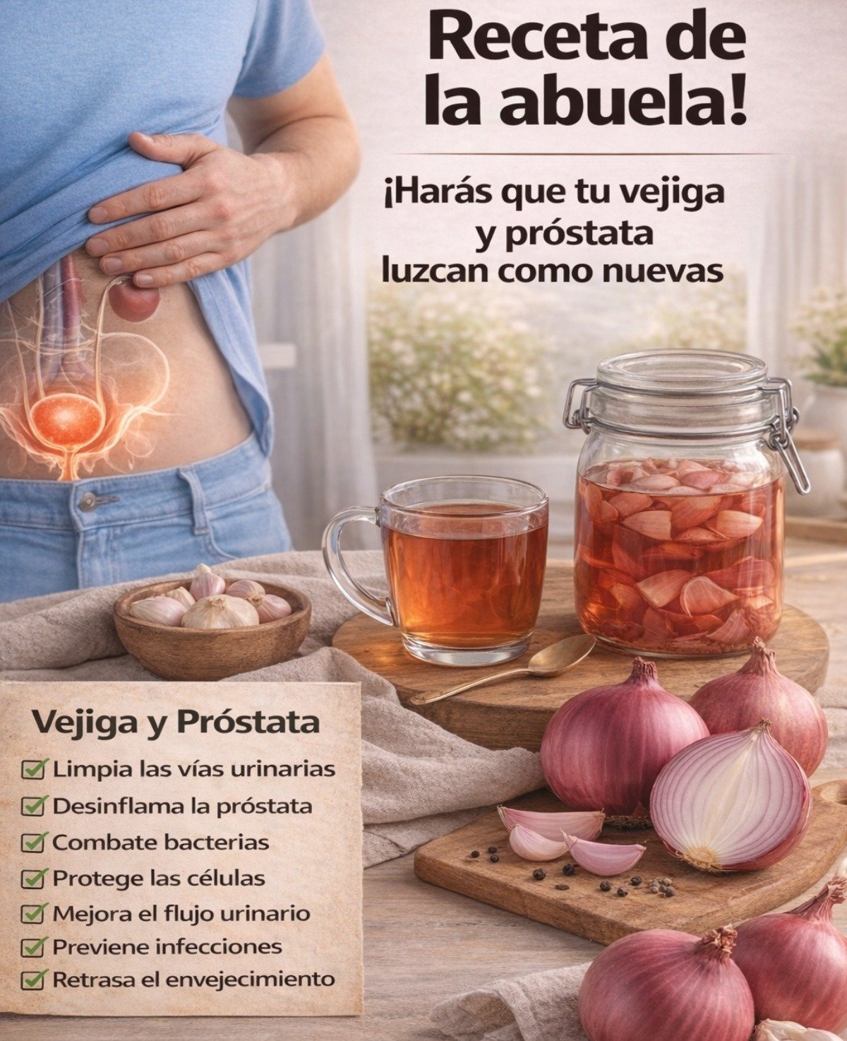Descubre la Receta de la Abuela con Cebolla y Cáscaras de Frutas: ¿Un Aliado Real para la Próstata y la Vejiga?