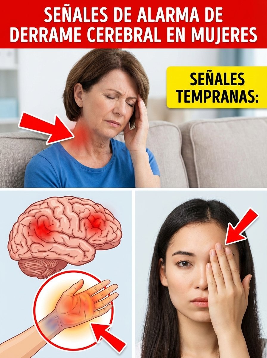 ¡URGENTE! 10 Señales Secretas de Derrame Cerebral Que TODAS las Mujeres Ignoran (Y No Deberían)