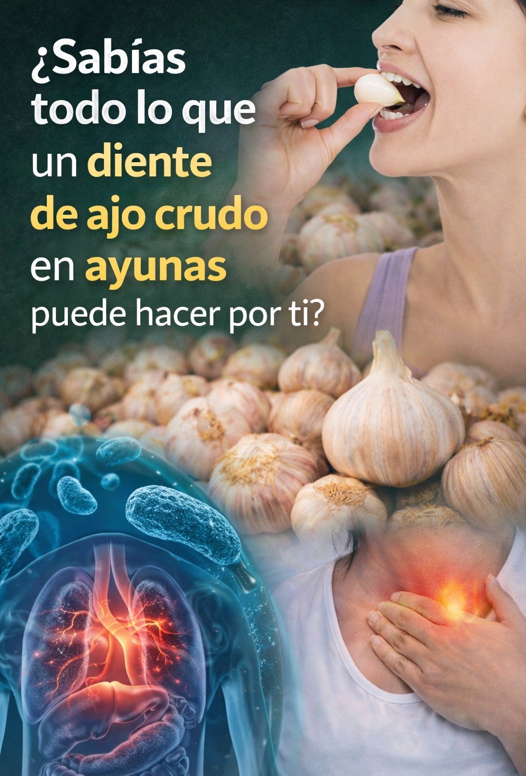 🧄 Ajo en ayunas: Por qué este sencillo ritual matutino puede ofrecer beneficios asombrosos