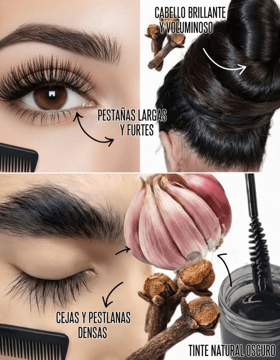 El Secreto Natural para Pestañas y Cejas Más Fuertes: Un Reto de 1 Semana con Aceites de Clavo, Ajo y Romero