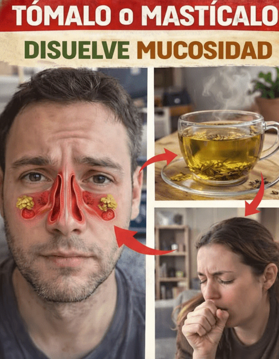 Jengibre para Deshacer la Mucosidad: La Sorprendente Solución Natural que tus Senos Nasales, Pecho y Pulmones Agradecerán (¡Bébelo o Mastícalo!) 🫁
