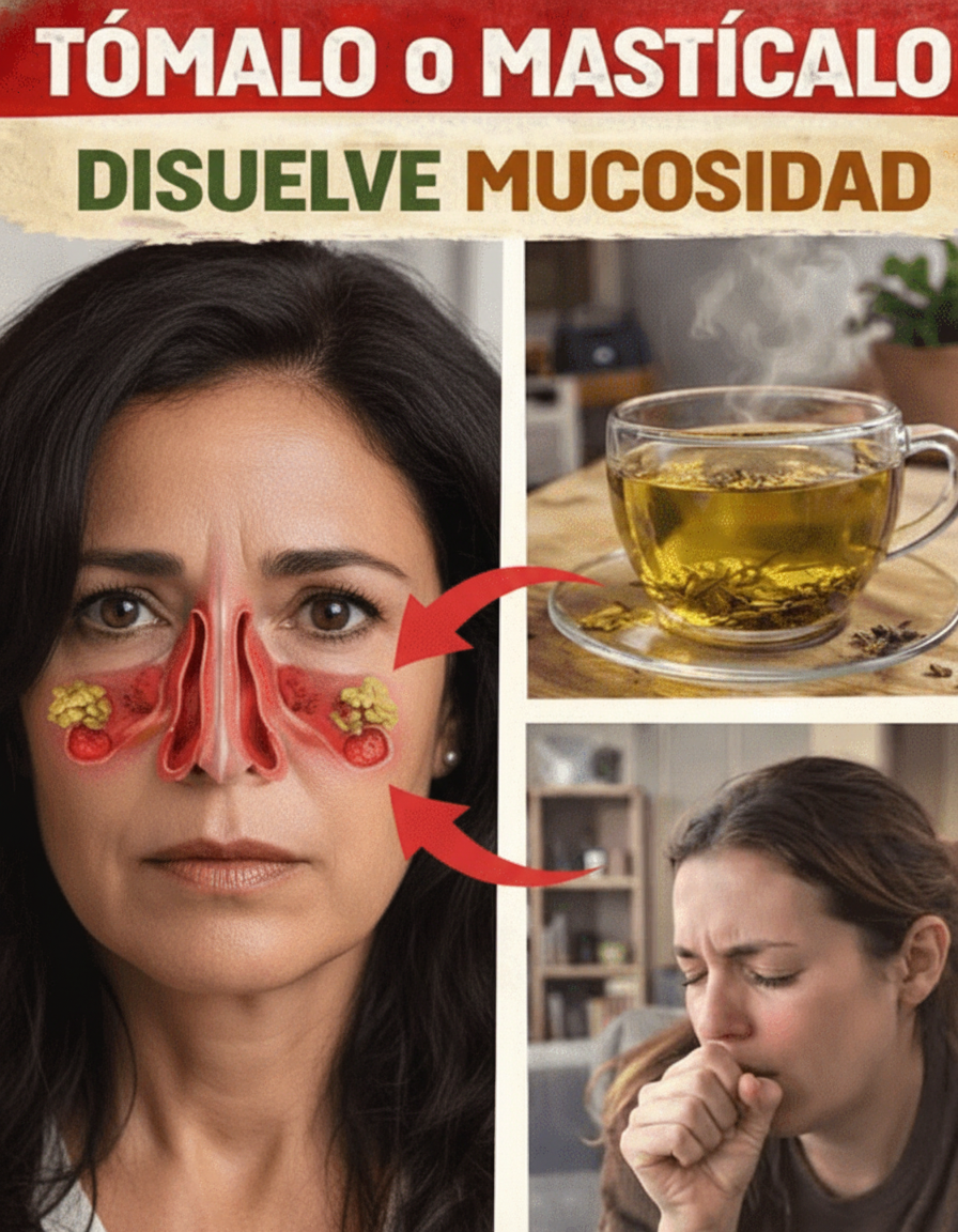 Jengibre: El Secreto Natural para Disolver la Mucosidad y Mejorar la Respiración (Senos Nasales, Pecho y Pulmones)