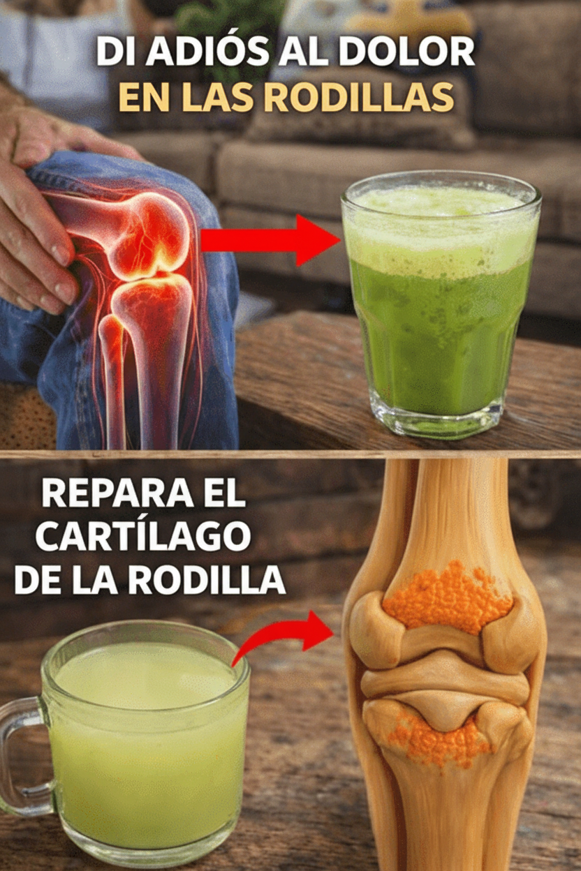 Revitaliza tus Rodillas: Bebidas Naturales Esenciales para el Cuidado del Cartílago en Adultos Mayores