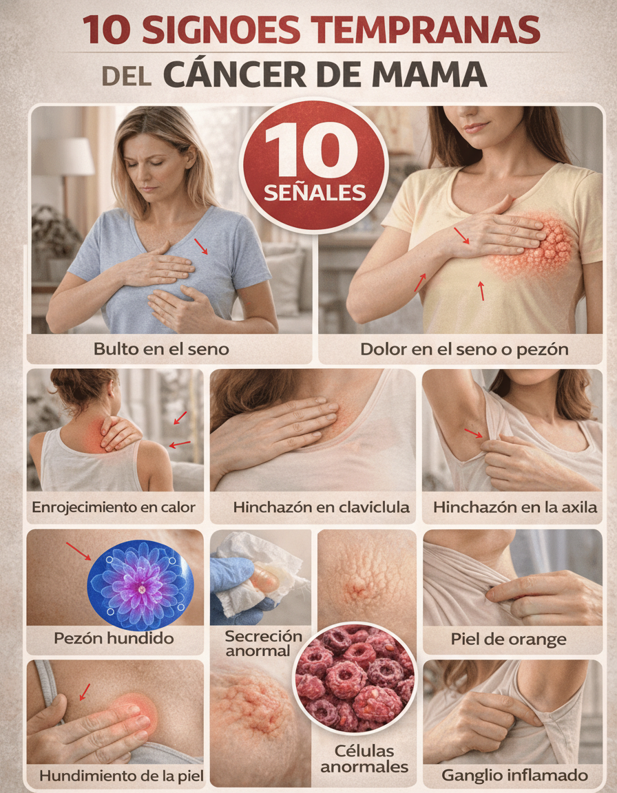 Detección temprana: 10 señales cruciales de alerta para la salud mamaria