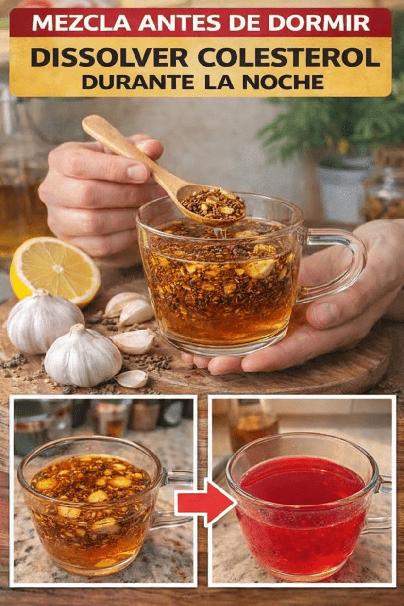 Elixir Nocturno para la Salud Cardiovascular: Cuida Tu Colesterol con una Mezcla Natural Antes de Dormir