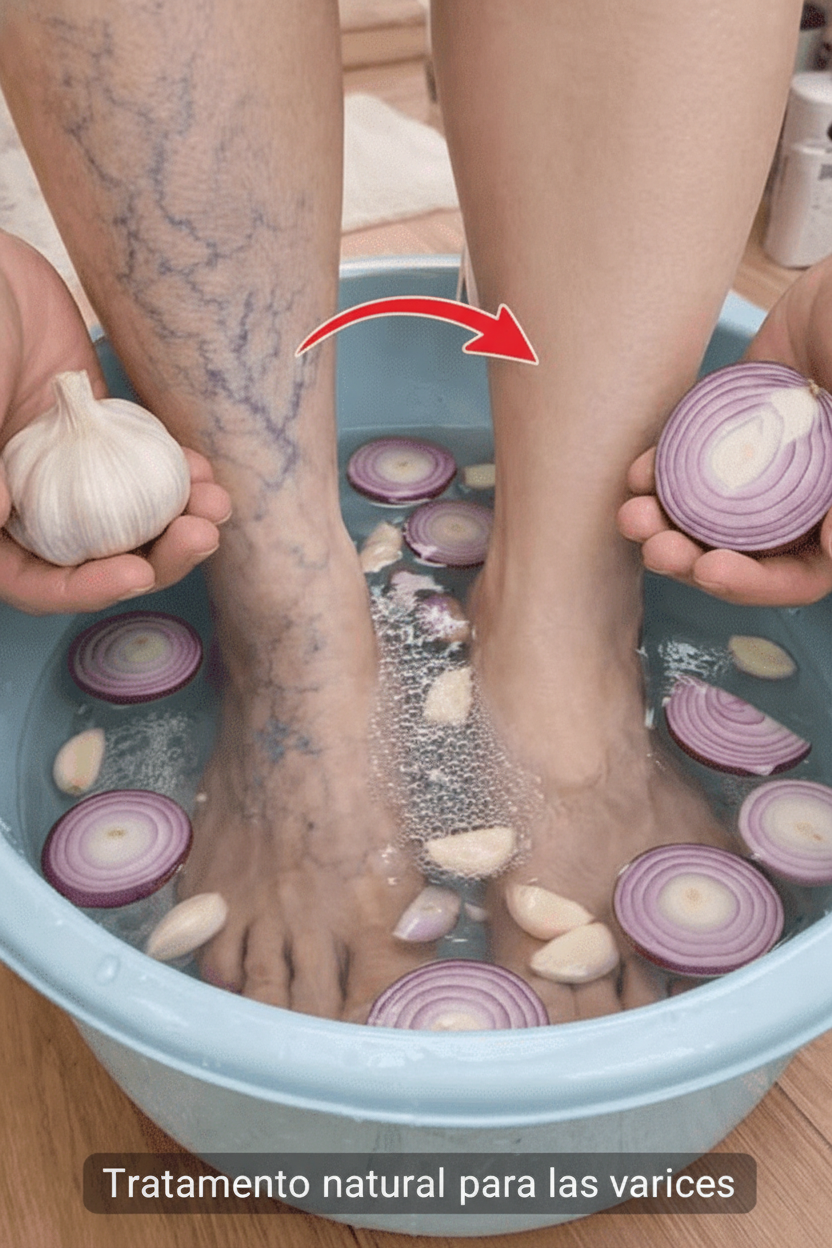 ¡El Secreto Natural para Combatir las Venas Varicosas: Ajo y Cebolla!