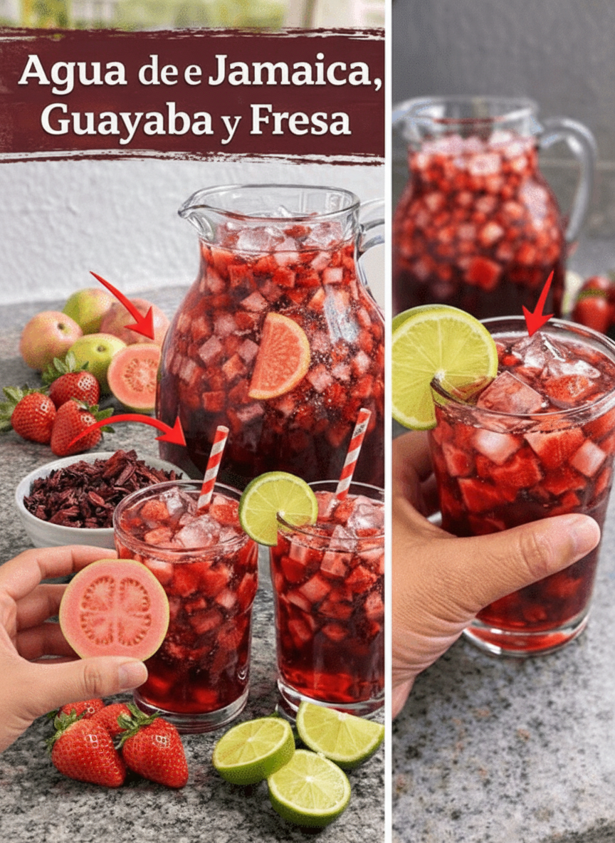 Hibiscus, Guava, and Strawberry Water: The Refreshing Homemade Delight You're Missing Out On