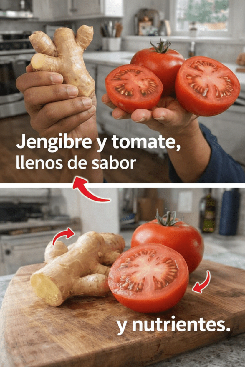 Potencia Tu Dieta: Jengibre y Jitomate, El Dúo Dinámico para Sabor y Nutrientes Esenciales