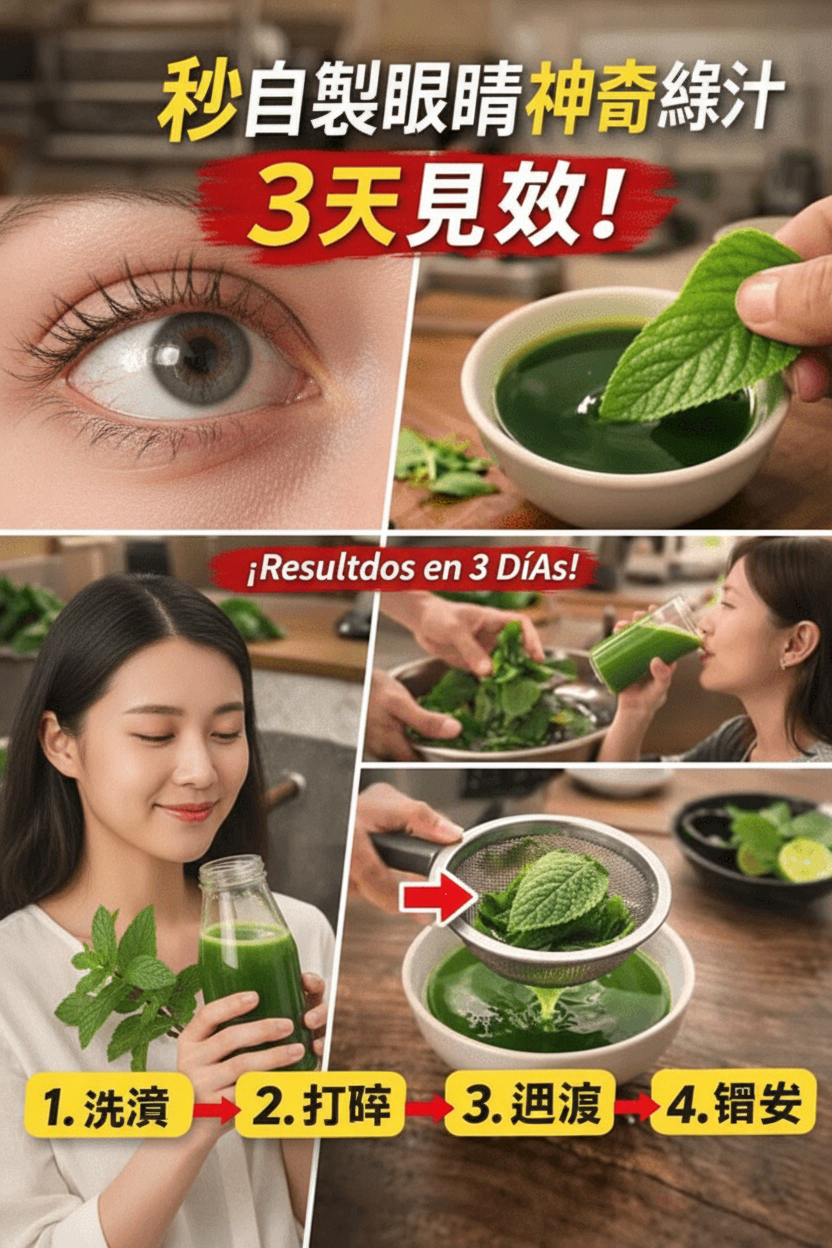 ¿Puede una Bebida de Hojas Verdes en 10 Segundos Ayudar Realmente al Cuidado de tus Ojos? Descubre Estrategias Diarias para una Dieta Ocular Óptima.