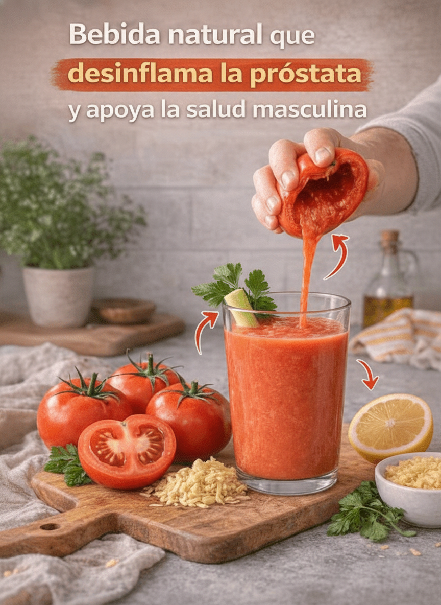 🌿 Potencia tu Bienestar Masculino: Descubre la Bebida Natural que Apoya la Próstata y Reduce la Inflamación