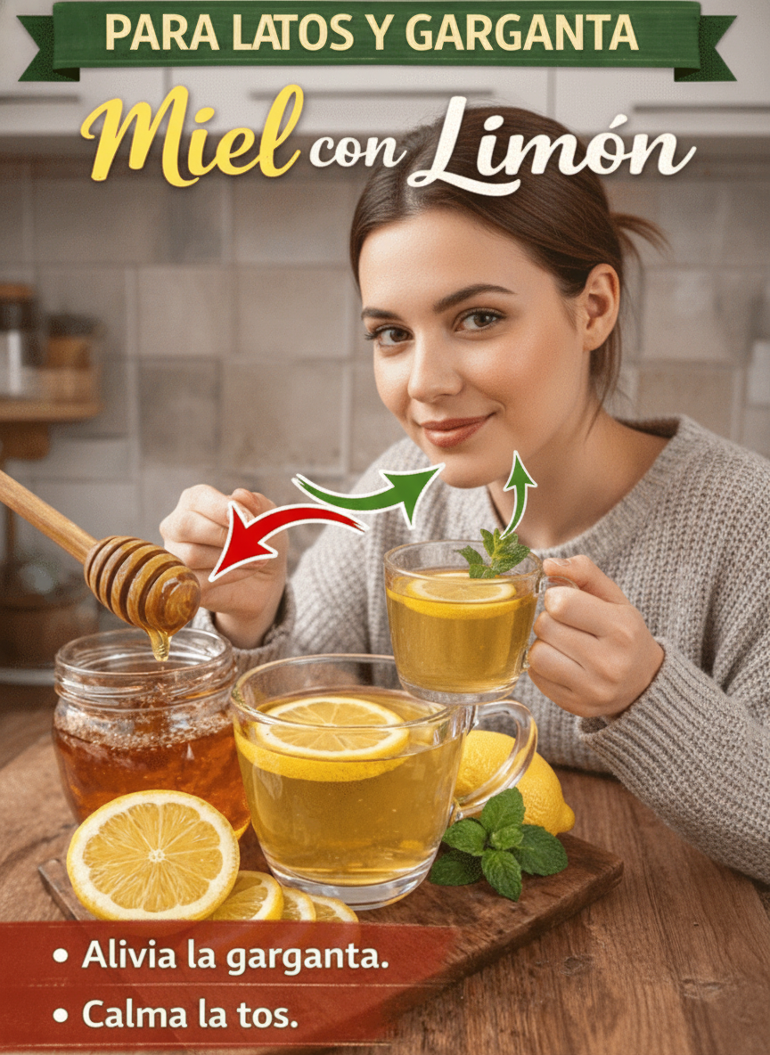 🌿 Soothe Your Throat & Silence Coughs: The Timeless Power of Honey and Lemon