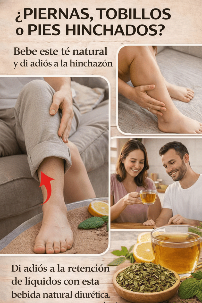 Alivio Natural: Combate la Hinchazón de Piernas y Pies con un Poderoso Té de Hierbas