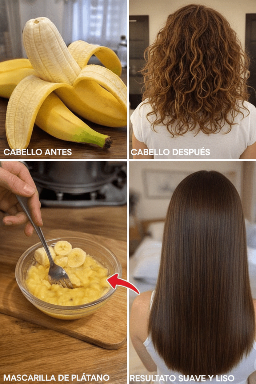 El Antiguo Secreto Japonés: Alisa Tu Cabello Naturalmente con Keratina Casera de Plátano