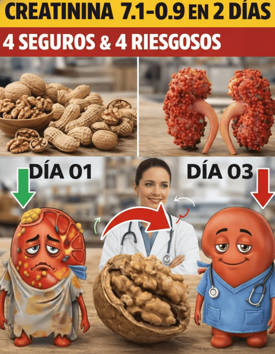 Optimiza tu Salud Renal: 4 Estrategias Naturales Seguras y 4 Riesgos a Evitar para Mantener Niveles Óptimos de Creatinina