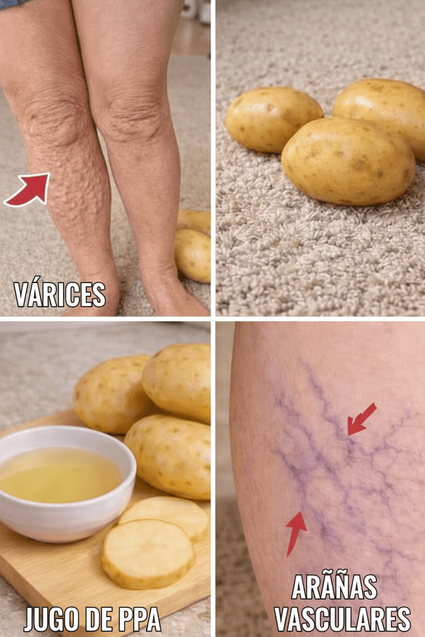 El Poder de la Patata: Un Método Natural Sencillo para Aliviar la Pesadez en las Piernas y las Varices