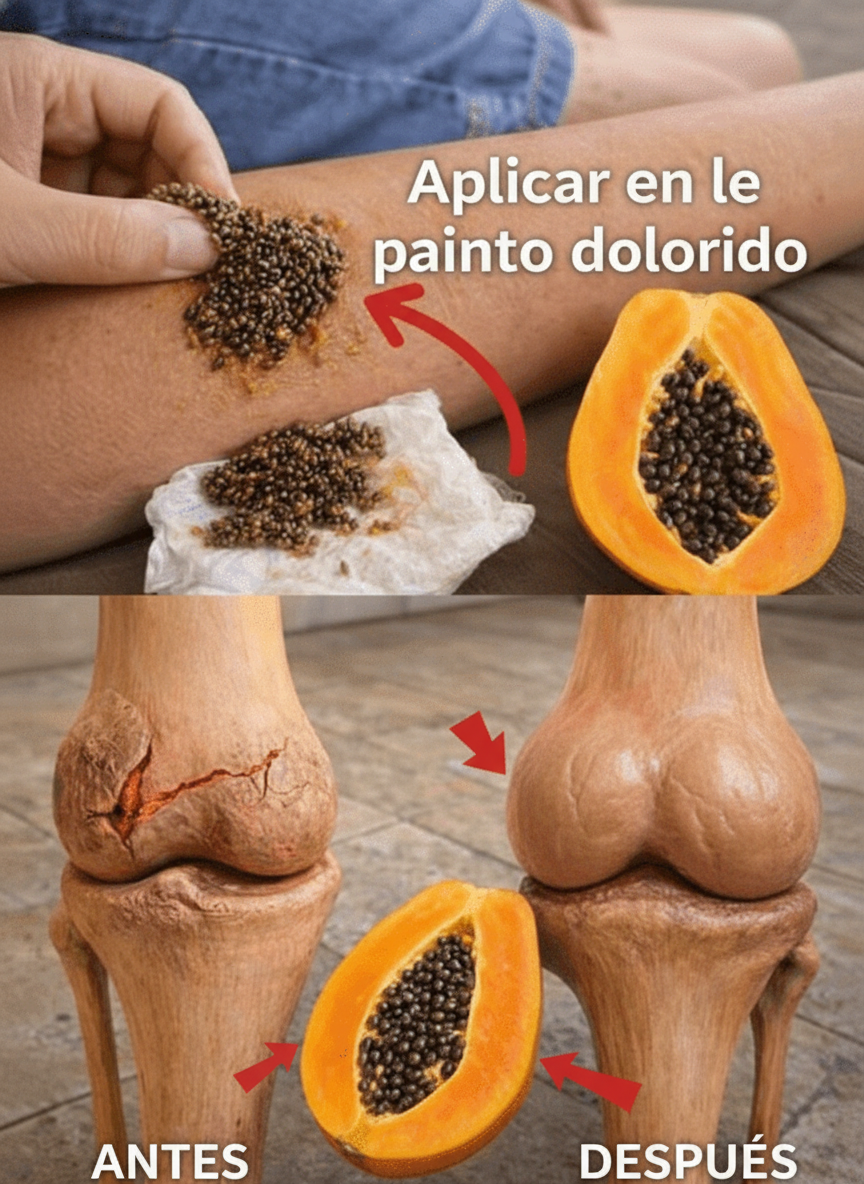 Alivio Natural para Articulaciones: El Poder de las Semillas de Papaya contra el Dolor en Rodillas, Espalda y Columna