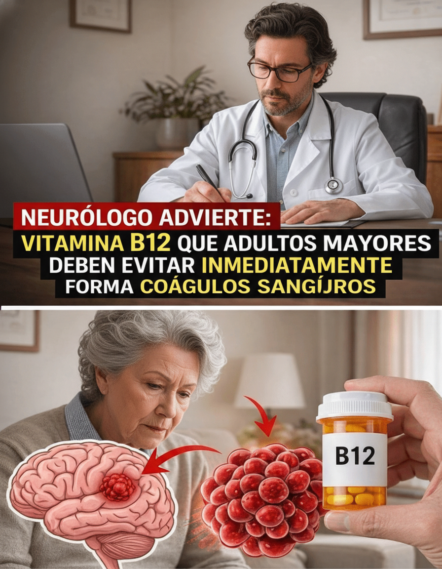 Vitamina B12 para Adultos Mayores: La Advertencia Crucial de una Neuróloga Antes de Suplementar