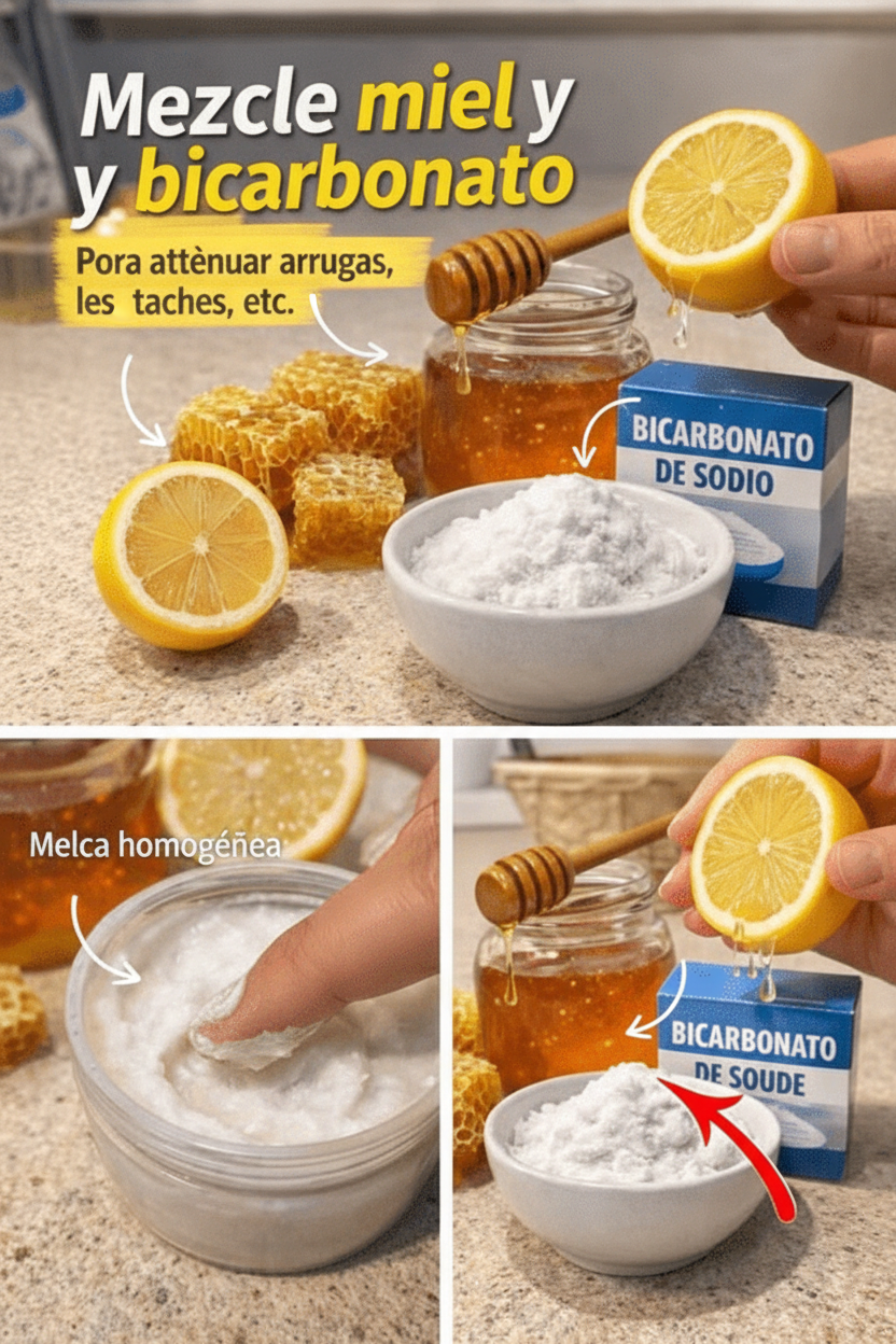 Transforma Tu Piel: La Combinación de Miel, Bicarbonato y Limón para un Cuidado Facial Natural en Casa
