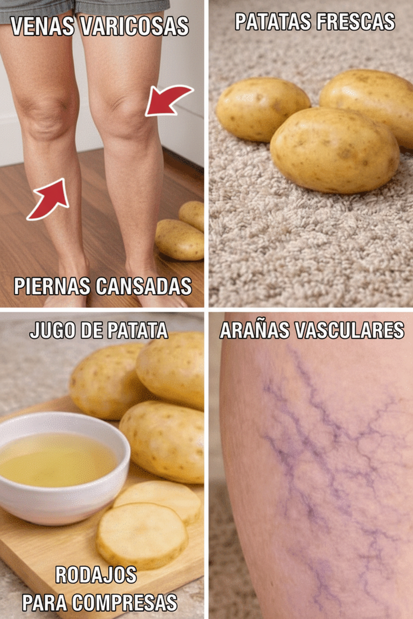 El Secreto de la Patata: Alivio Natural y Sencillo para la Pesadez de Piernas y Varices