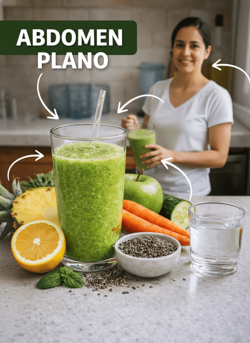 ELIXIR NATURAL PARA UN VIENTRE PLANO: Descubre la receta del jugo que transforma tu digestión y te hace sentir más ligero