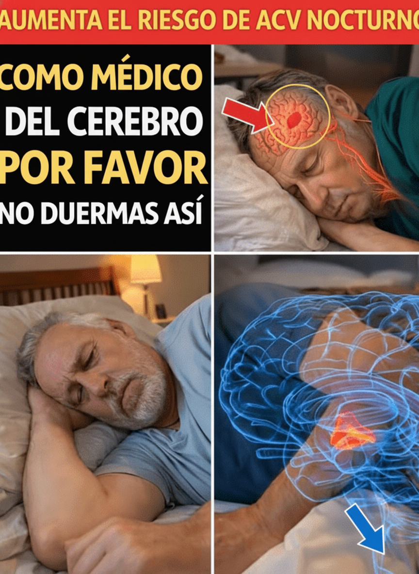 Advertencia Urgente de Cardiólogo: Esta Posición al Dormir Dispara el Riesgo de Ictus Durante la Noche
