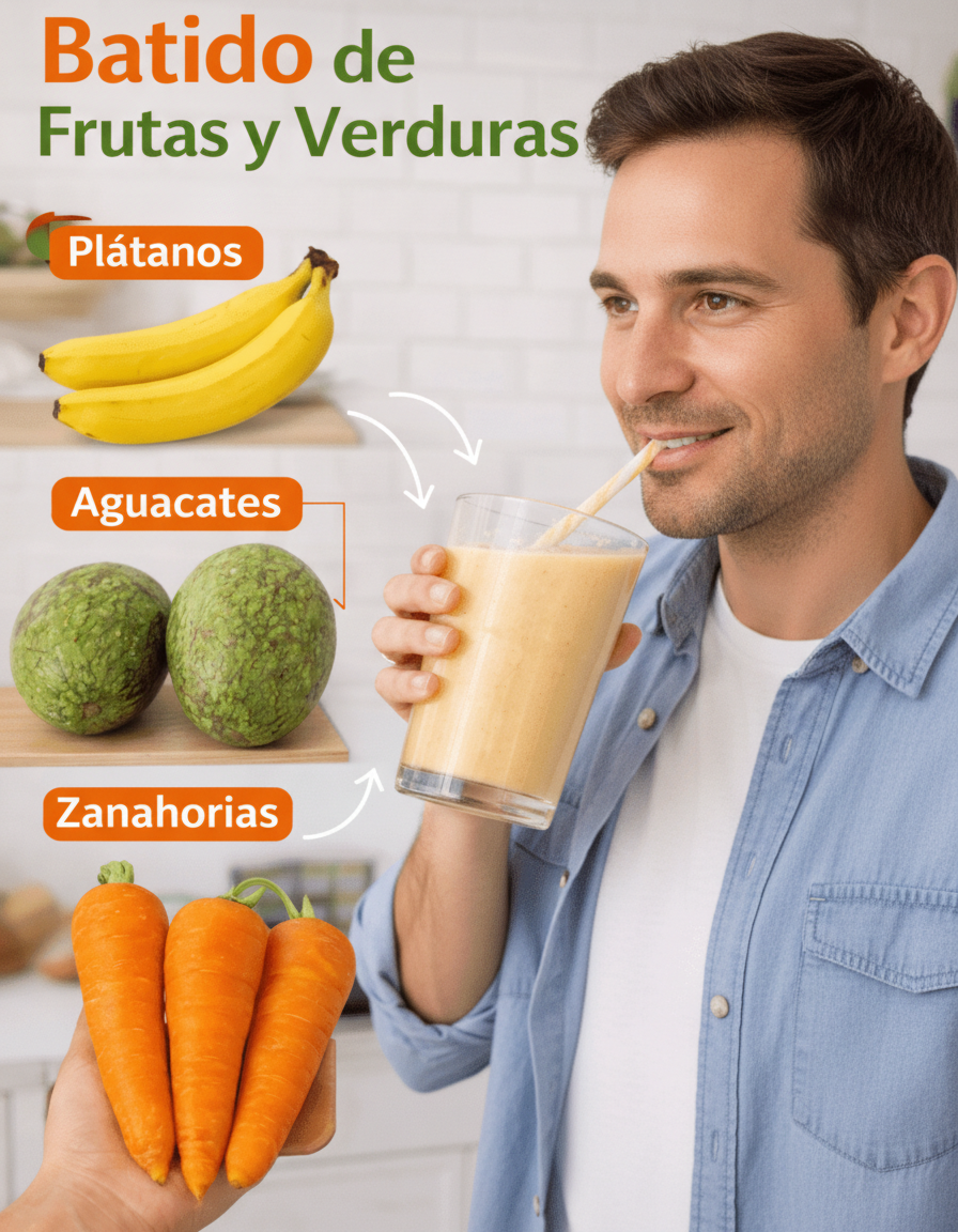 Batido Energético Realista: Impulsa Tu Mañana con Vitalidad Sostenida