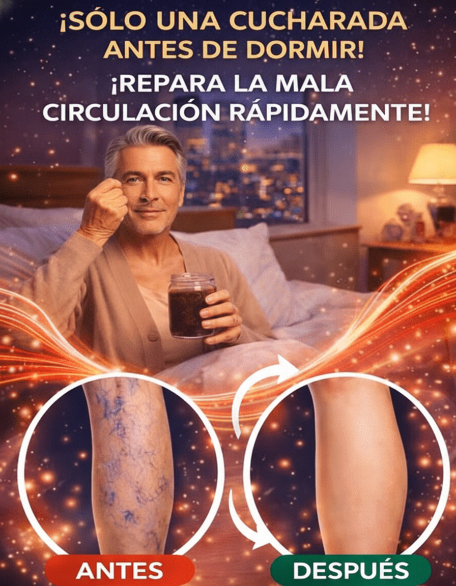 ¡Una Cucharada Mágica Antes de Dormir! Descubre el Remedio Natural que Transforma la Circulación en Tus Piernas y Pies