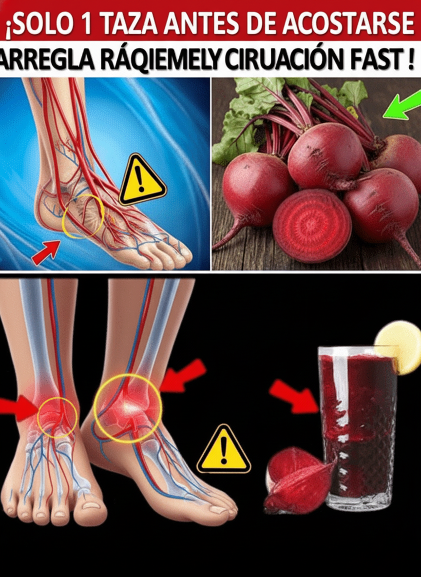 ¿Un Sencillo Sorbo Nocturno de Remolacha Podría Mejorar la Circulación Sanguínea en Adultos Mayores?
