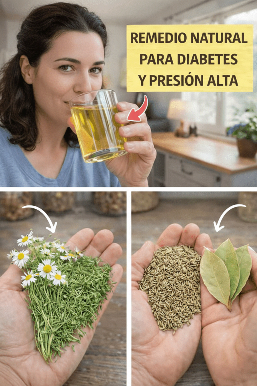 Infusión de Manzanilla, Comino y Laurel: ¿Un Remedio Natural para Apoyar Niveles Óptimos de Azúcar y Presión Arterial? Explora Esta Alternativa Casera