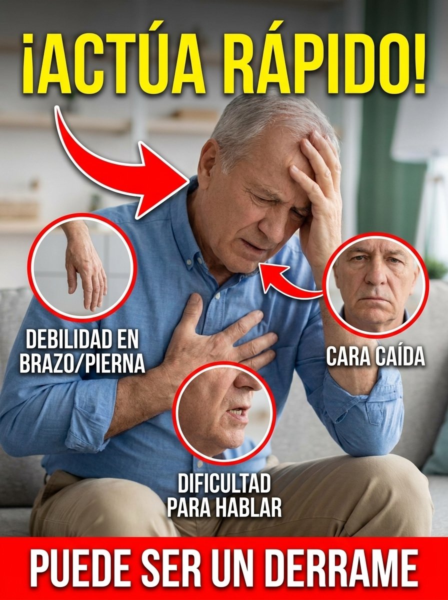 ¡No ignores ESTO! 7 señales de ACV que podrías estar pasando por alto (y el hábito que te salva)