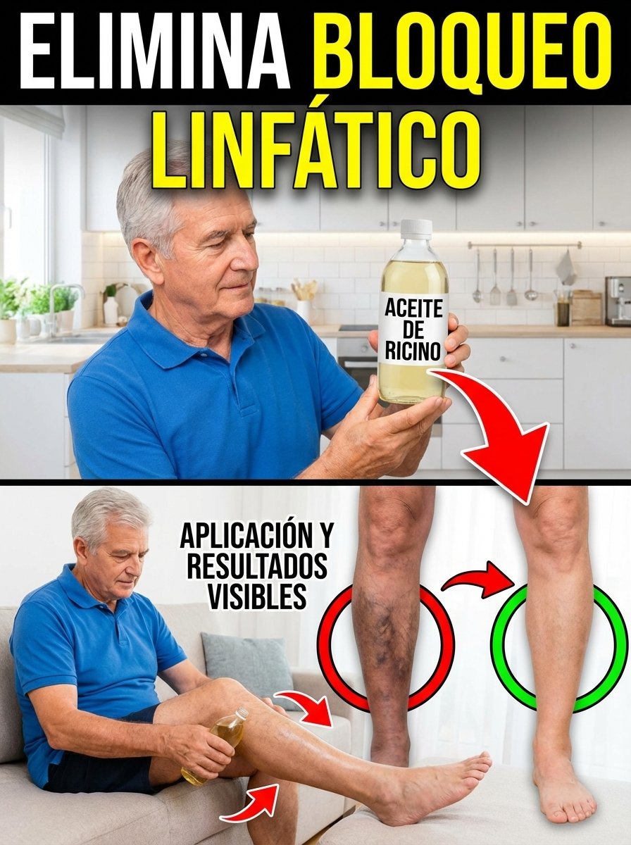 ¿Piernas Hinchadas y Dolor? El Secreto Ancestral del Aceite de Ricino que NADIE Te Ha Contado para Liberar Tu Linfa ¡Hoy Mismo!
