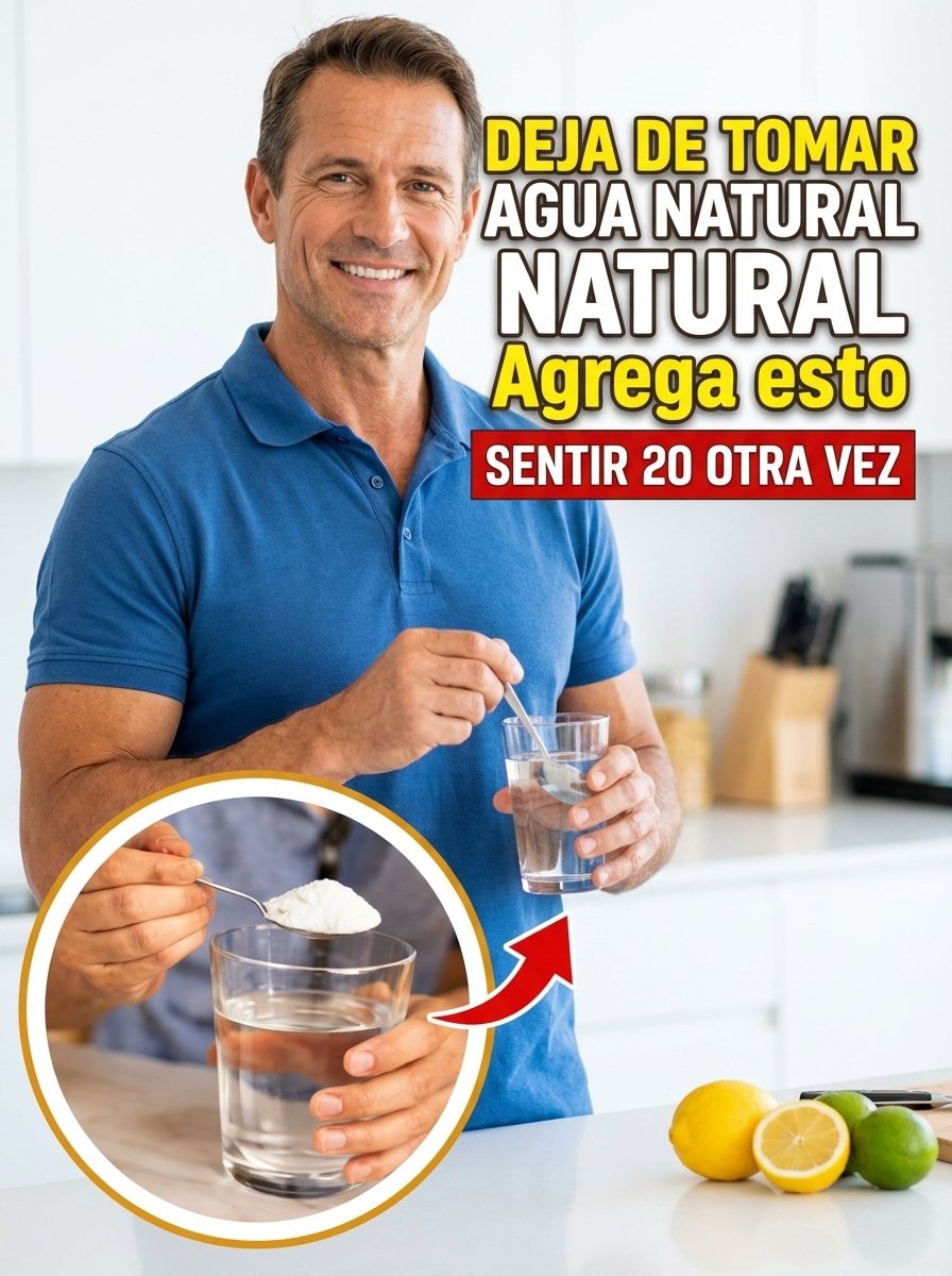 ¡PARA YA! Si Tienes Más de 60 y SOLO Bebes Agua Natural, Hay un ERROR Crucial: Descubre el Truco de 1 Minuto para una Circulación Óptima y Olvídate del Cansancio