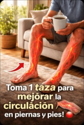 ¡ATENCIÓN! ¿Piernas Pesadas y Pies Hinchados? Descubre el SECRETO de 1 Taza que Transforma tu Circulación (¡y lo Necesitas YA!)