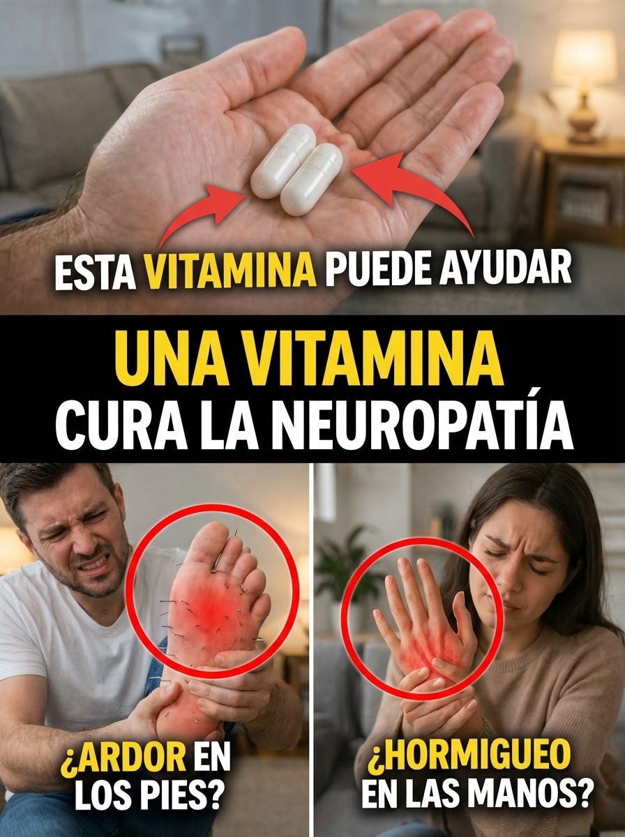 ¡El Secreto Mejor Guardado! La VITAMINA #1 que Puede ELIMINAR el Ardor y Hormigueo de la Neuropatía (¿La Estás Ignorando?)