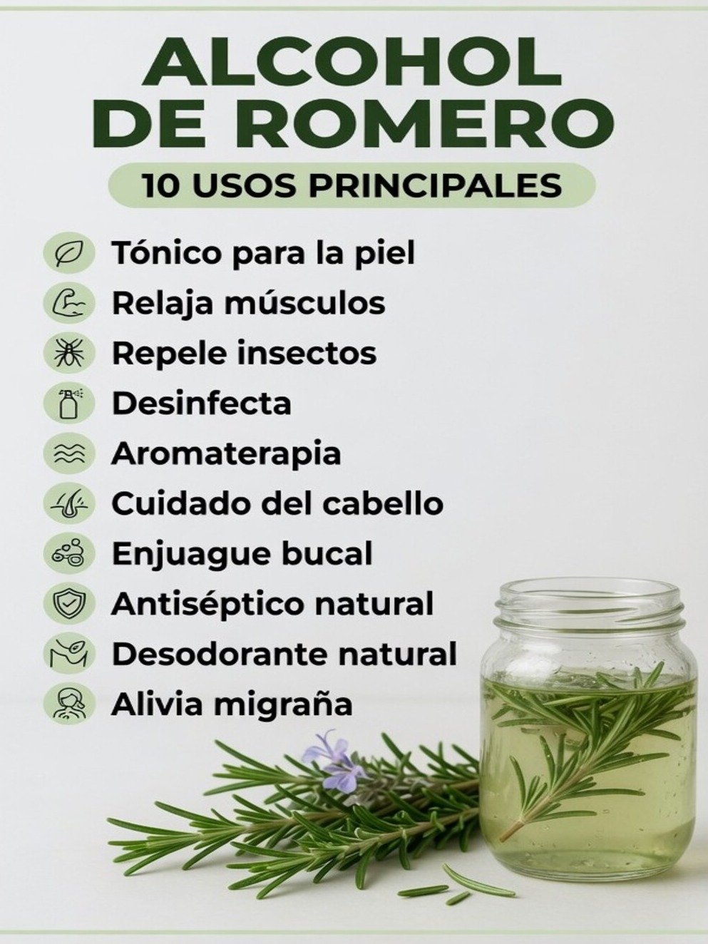 ¡El Secreto Milenario al Fin Revelado! 8 Beneficios Asombrosos del Alcohol de Romero que Transformarán tu Bienestar ¡HOY!