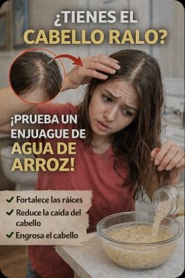 ¡Stop! Si usas AGUA DE ARROZ para tu cabello ralo, podrías estar COMETIENDO este error CRÍTICO (y arruinándolo)
