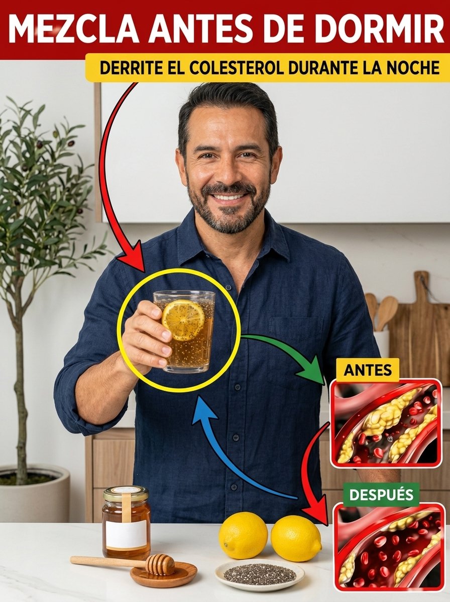 ¡Impactante! Baja tu Colesterol MIENTRAS DUERMES con ESTA Sencilla Mezcla Nocturna (El Secreto que Nadie Te Cuenta)