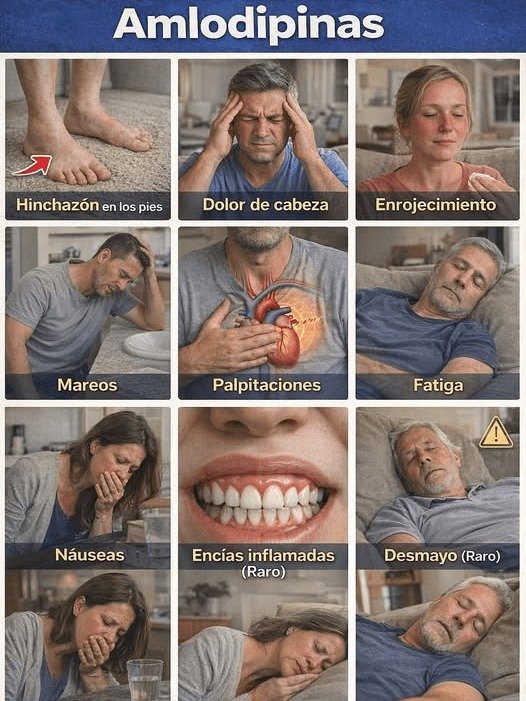 ¡URGENTE si tomas Amlodipina! 12 efectos secundarios que tu médico NO te cuenta y DEBES vigilar YA