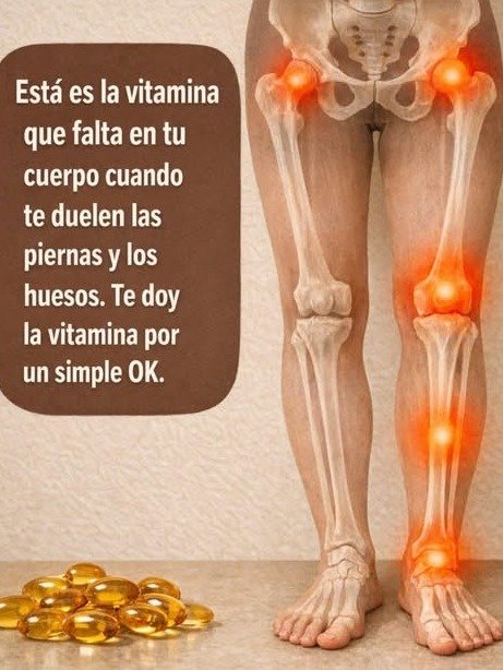Dolor en Piernas y Huesos? ¡Esta Vitamina Esencial es la Clave para Aliviarlo Naturalmente (y te Urge Saberlo!)