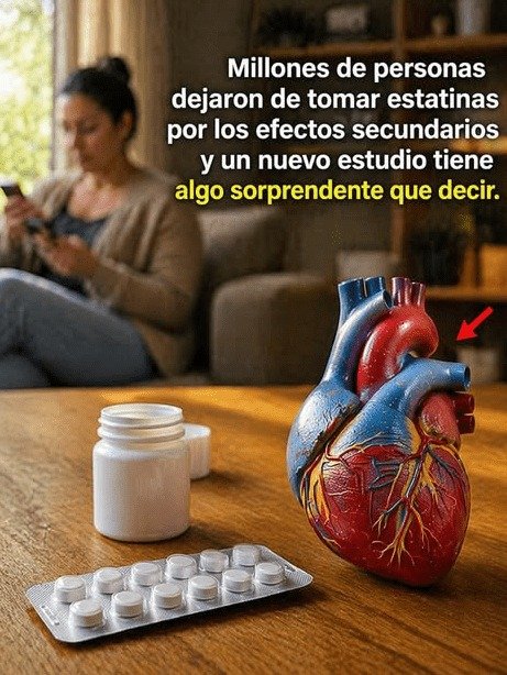 ¡Detente! Si tomas estatinas, esto es lo que NADIE te dice sobre tus 'efectos secundarios' y por qué tu corazón podría estar en PELIGRO (No las dejes sin leer esto)