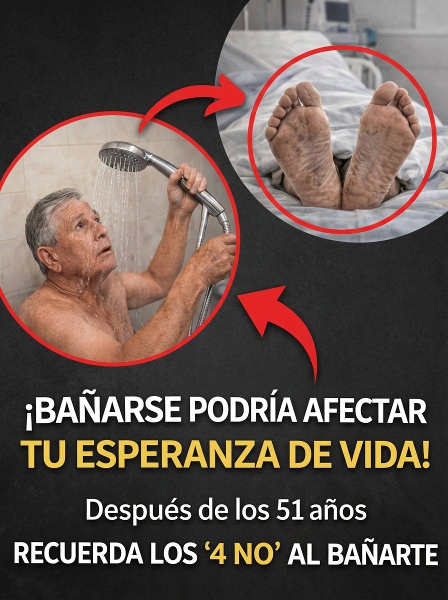 ¡URGENTE! Si Tienes Más de 51 Años, Evita Estos 4 Errores CRÍTICOS en la Ducha: Tu Longevidad Depende de Ello