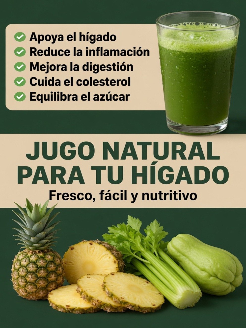 ¡El Secreto Mejor Guardado para tu Hígado! 🍍🥒 Esta Bebida Natural lo Revitalizará y Eliminará la Inflamación en Días (¡No te lo Pierdas!)