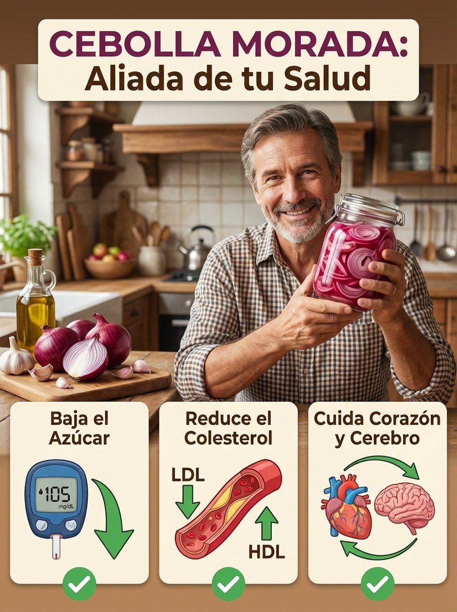 ¡No Vas a Creerlo! El Secreto Oculto de la Cebolla Morada que REVOLUCIONARÁ tu Azúcar y Colesterol