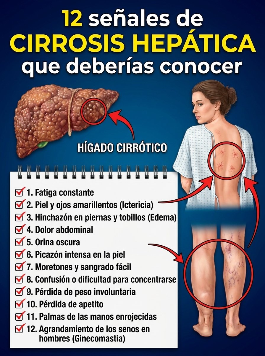 ¡Alerta Roja! Tu Hígado te Grita en Silencio: 12 Señales Ocultas que NADIE te Dice (y Debes Conocer AHORA)