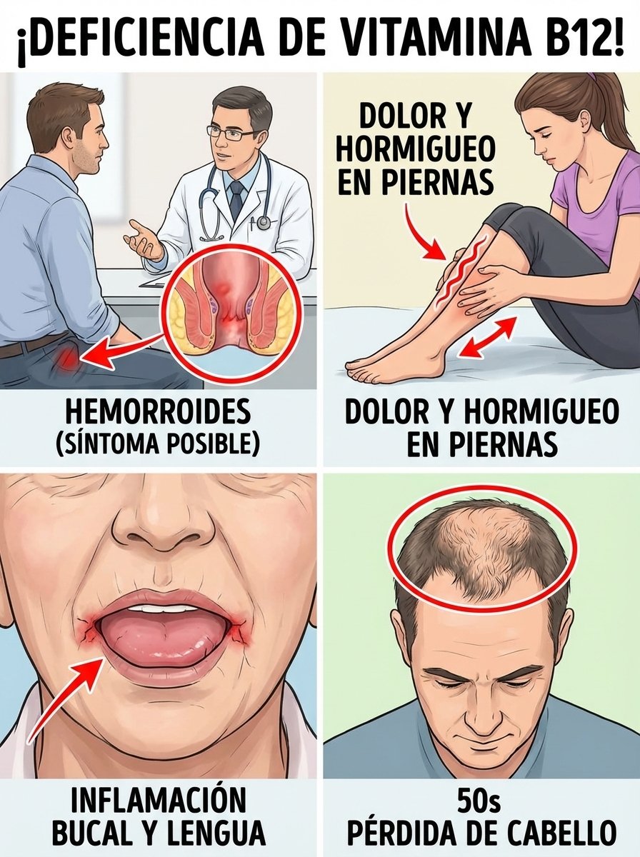 ¡ALERTA URGENTE! Tu cuerpo te está GRITANDO que le falta Vitamina B12: 8 señales EXTRAÑAS que NUNCA debes ignorar