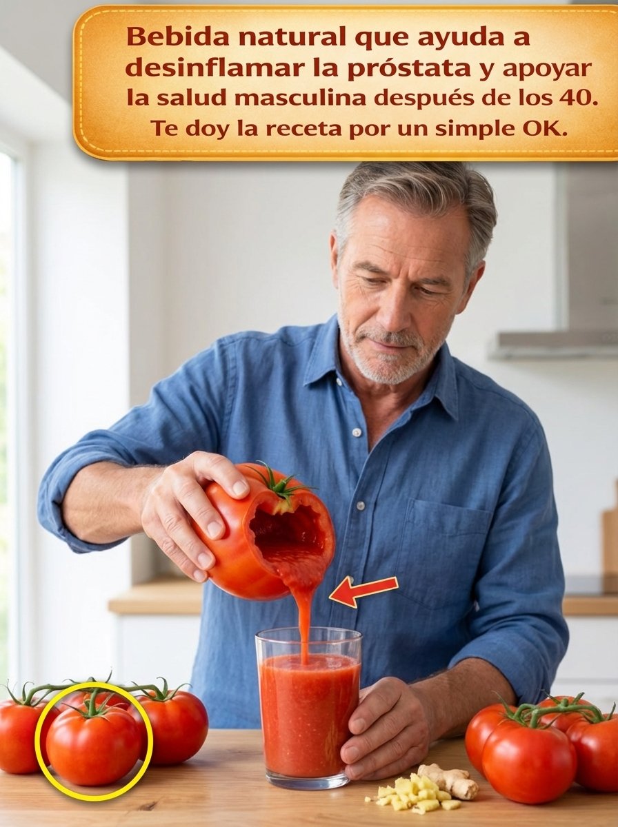 ¿Tienes Más de 40? Un SECRETO Natural de Tomate y Jengibre que tu Próstata te Suplicará que Pruebes (¡No lo Ignorés!)